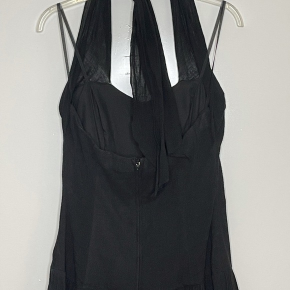 Vintage Roberta California Gauze Halter Dropped Waist Handkerchief Dress 9/10 - Picture 7 of 7
